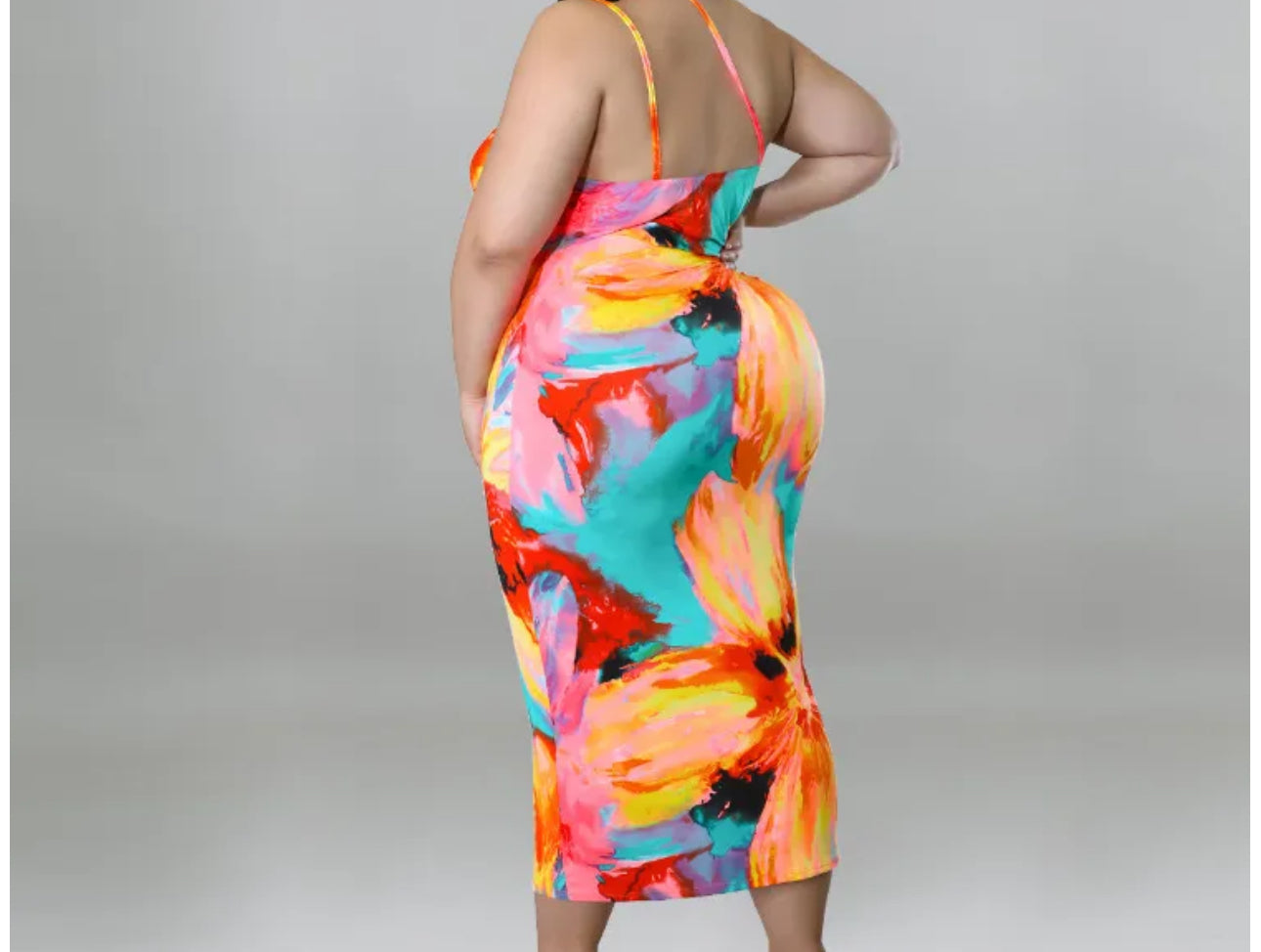 Kelsey One Shoulder Cut-Out Floral