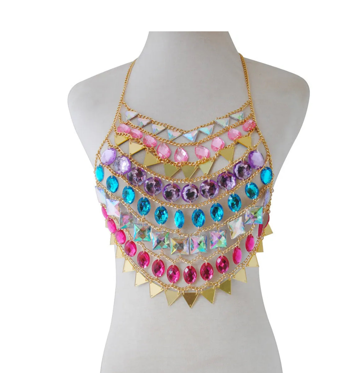 Jewel - Rhinestone Crystal Halter Top