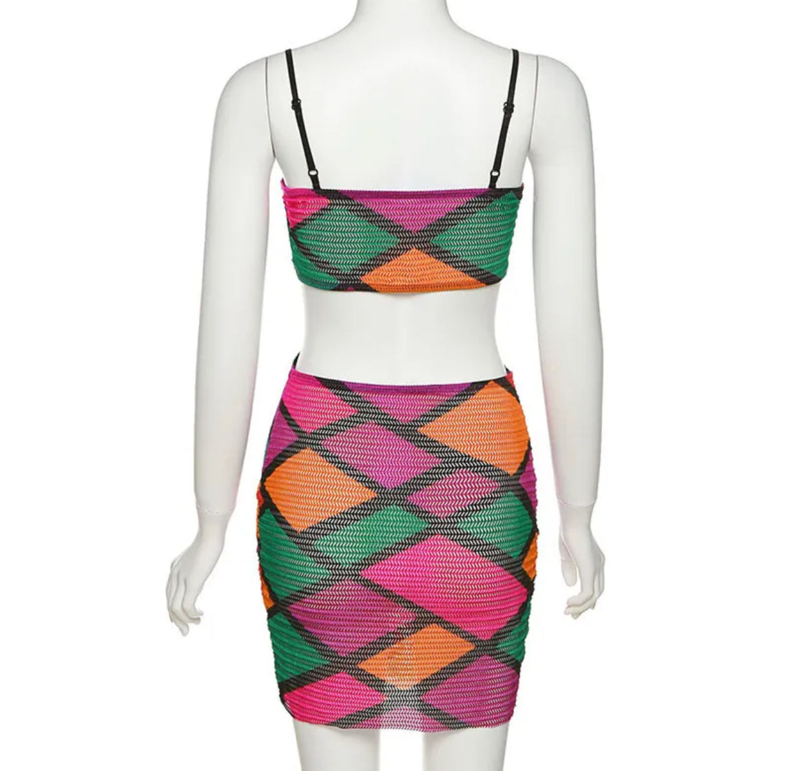 Aya Multi-Color Mesh Dress