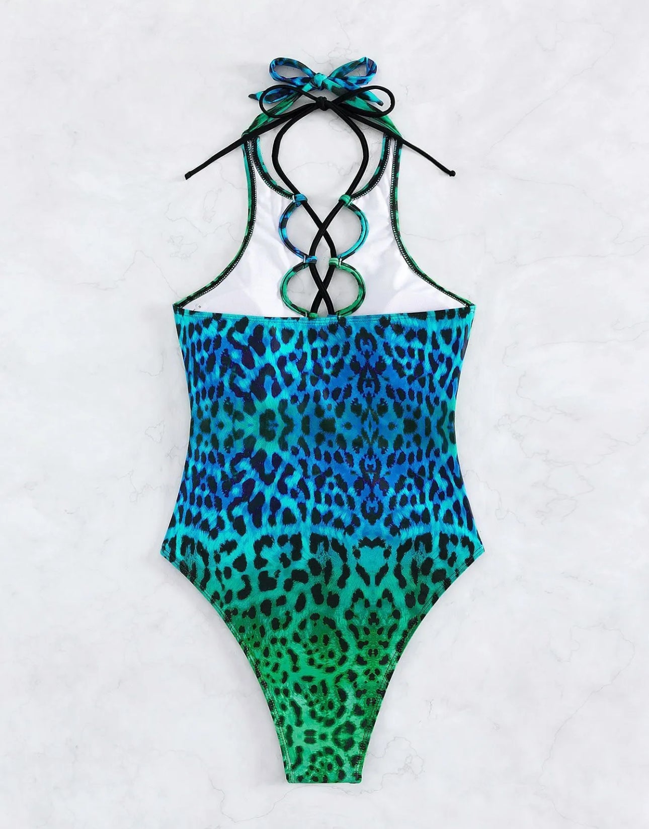 Women's One Piece Lace Up Ombre